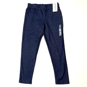 Carter's Pull On Jeggings Size 7/7A Blue Denim Look Lightweight Stretch Pant NWT